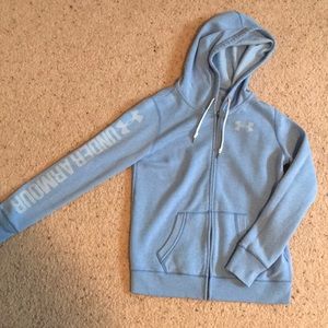 Under Armour blue zip up hoodie